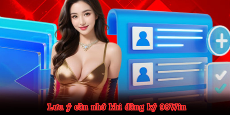 Các điều nên chú ý khi đăng ký 98Win