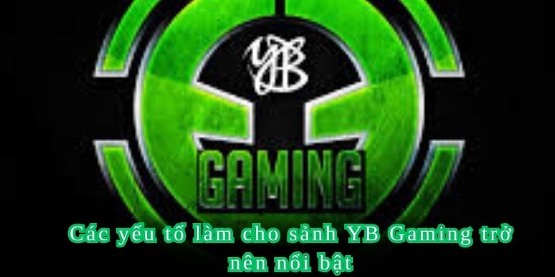 Các yếu tố làm cho sảnh YB Gaming trở nên nổi bật